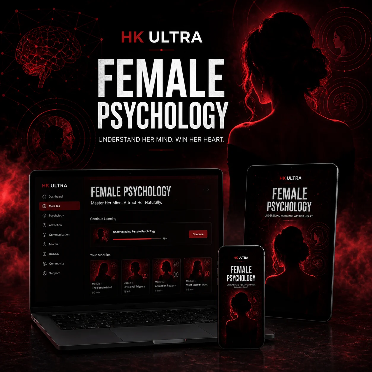 HK Ultra dating system female psychology module for men — hk ultra dating